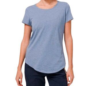 LULULEMON ATHLETICA Love Crew In Heathered Drop Water Size 4
